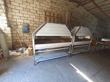 Kabab üçün manqal – paslanmayan poladdan (pəlsənmaz) - Ölçü: 100-lük -