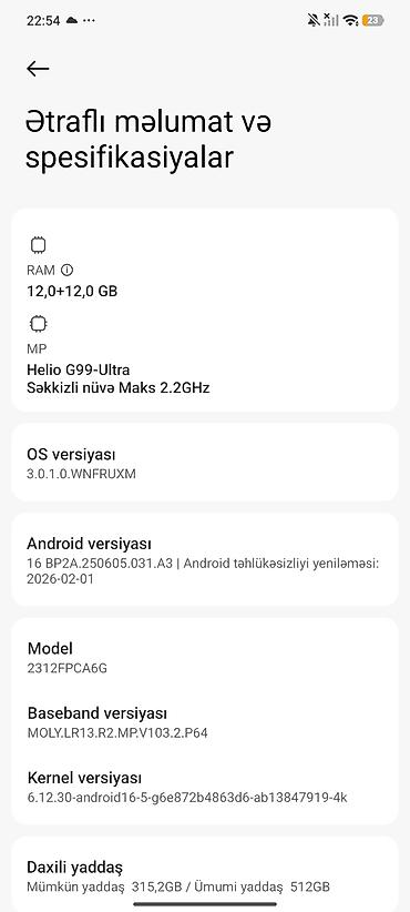 Poco: Poco M6 Pro, 512 GB, rəng - Qara, Sensor — 7