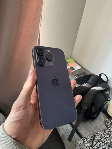 о безлимит на месяц: IPhone 14 Pro, 256 ГБ, Deep Purple, Коргоочу айнек, 77 %