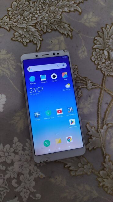 советский телефон: Redmi, Redmi Note 5, Колдонулган, 32 ГБ, түсү - Ак, 2 SIM