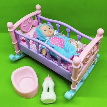спальни для кукол: Кукла в кроватке игрушка для ребенка👧Доставка, скидка есть. Милая