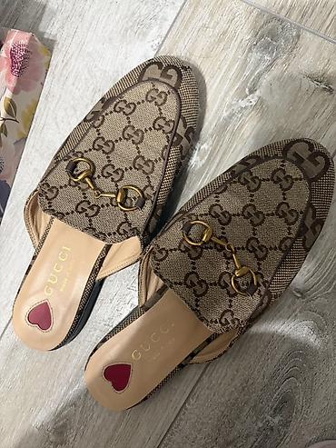 гучи обувь: Мюли Gucci Princetown - Материал: фирменное полотно GG Supreme в — 2