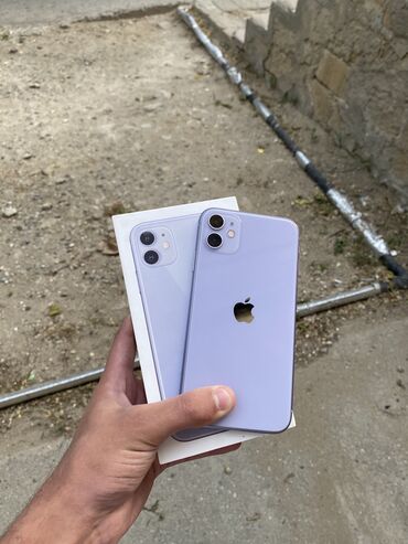 Apple iPhone: IPhone 11, 64 GB, Deep Purple, Zəmanət, Face ID