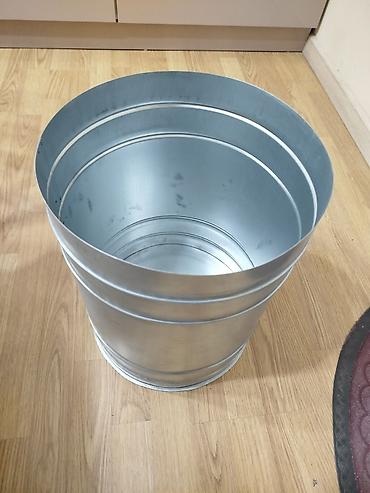 Boçkalar və çəlləklər: Metall qapaqlı qab - Forma və ölçülər: silindrik, diametri 30sm orta — 6