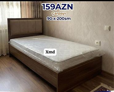 Çarpayı – 90 x 200 sm - Ölçü: 90 x 200 sm (tək nəfərlik) -