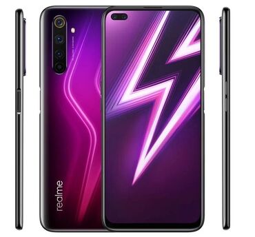 купить телефон техно: Realme 6 Pro, 128 ГБ, цвет - Фиолетовый, 2 SIM