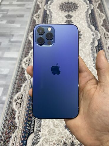 Apple iPhone: IPhone 12 Pro, Б/у, 256 ГБ, Pacific Blue, Чехол, 85 %