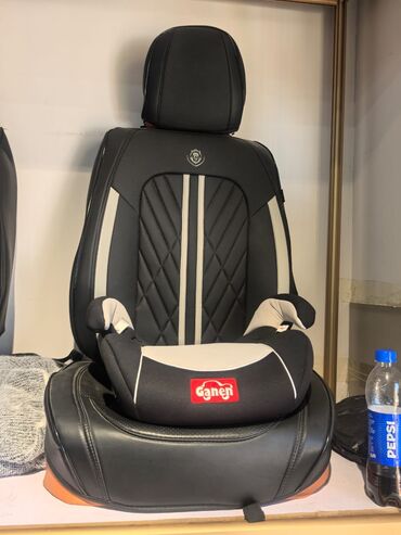 набор инструментов для авто: Чехолдор Эко булгаары, Жаздыгы бар, түсү - Кара, Universal Seat cover