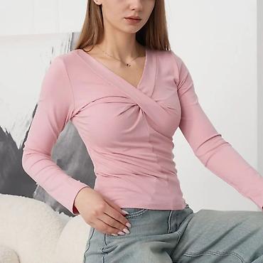 Лонгсливы: Лонгслив, цвет - Белый, Китай, S — 14