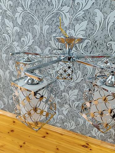 İşıqlandırma: Çılçıraq, 5 lampa, Metal — 4