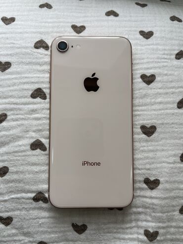 iphone 8: IPhone 8, Б/у, 64 ГБ, Белый, Кабель, Коробка, 65 %