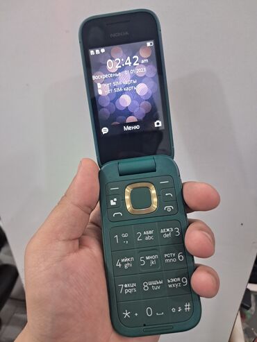 nokıa: Nokia 2760 Flip, цвет - Зеленый, Гарантия
