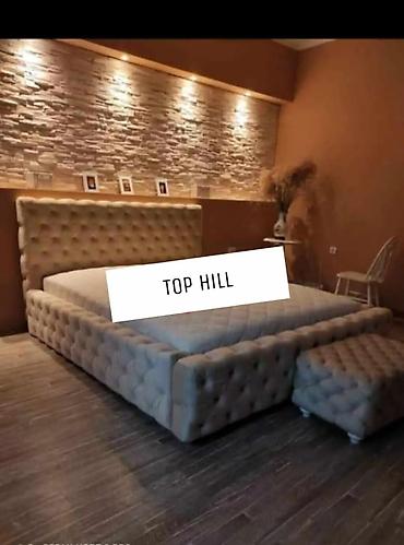 Kreveti: AKCIJA Tapacirani bračni krevet – luksuzni Chesterfield stil - — 1