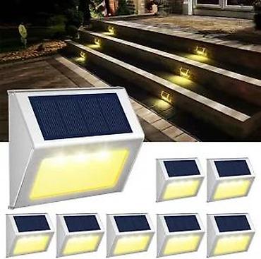Baštenska rasveta: Solarne LED svetiljke za stepenice/ogradе – set - Solarna napajanja — 11