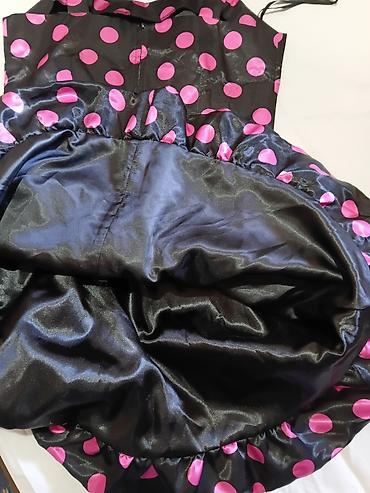 Haljine: Haljina na bretele sa tufnama - Model: koktel/retro stil, gornji deo — 7