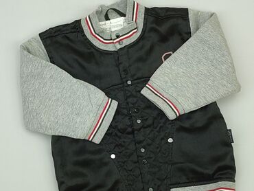 czarny sweterek rozpinany do sukienki: Sweatshirt, 12-18 months, condition - Fair