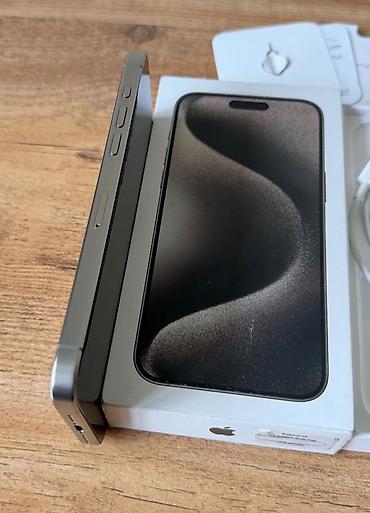 iphone se qiyməti: IPhone 15 Pro, 256 GB, Natural Titanium, Zəmanət, Simsiz şarj, Face ID — 3