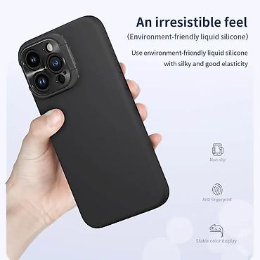 Maske i futrole za telefone: Futrola Nillkin Lens Wing Magnetic za iPhone 15 Pro (6.1) crna. Uz — 6