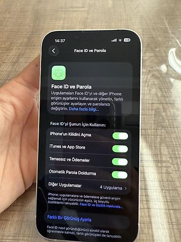 iphone ile barter: IPhone 13, 128 GB, Ağ, Face ID — 10