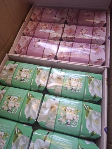 Гигиена и ароматизаторы: Мыло парфюмированное коробка (можно сделать ассорти) Вес: ±252 гр/шт — 6