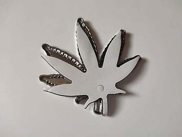plavi punisher: NATPIS MARIJUANA NA LEPLJENJE | Metalna pločica natpis u obliku — 2