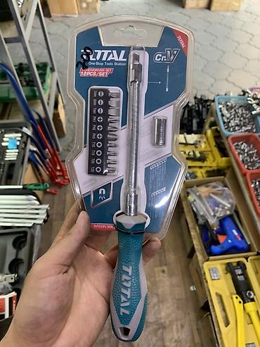 Отвёртка с набором бит TOTAL, 12 предметов - Бренд: TOTAL (One-Stop