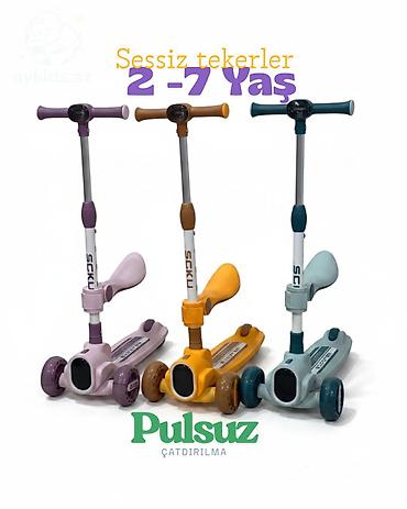 Samokatlar: 🛴 2-si 1-də Uşaq Skuteri – Oturacaqlı və Ayaqüstü İstifadə üçün! 😍👍🏻 — 2