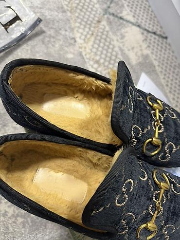 Мокасины и лоферы: Лоферы, 38, 38.5, Gucci, Б/у, цвет - Черный — 2