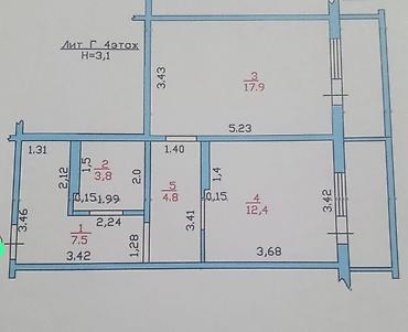 Продажа квартир: 1 комната, 54 м², 106 серия улучшенная, 4 этаж, Косметический ремонт — 10