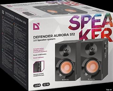 qara pp: AURORA S12 2.0 Speaker system, 12W, wooden box, 220V 🟢 Rəsmi iş yeri — 1