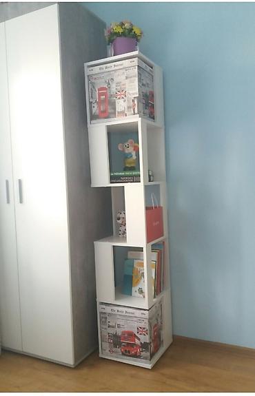 Другая мебель: Стеллаж белый Pine, 35х35х175 см +Бесплатная доставка по городу Цена — 7