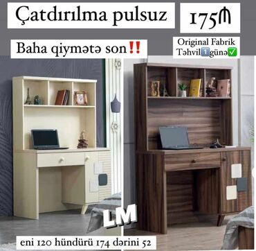 qabaq stul: *yazı masası / iş masası* _*fabri̇k i̇stehsali*_ qiymət : *175₼* sex