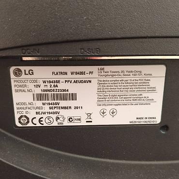 Monitorlar: (REAL ALICILAR ƏLAQƏ SAXLASIN) LG Flatron W1943SV monitor - Ekran — 2