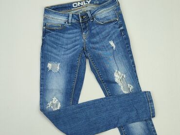 jeansowe spódniczka z dziurami: Jeansy, Only, XS, stan - Dobry