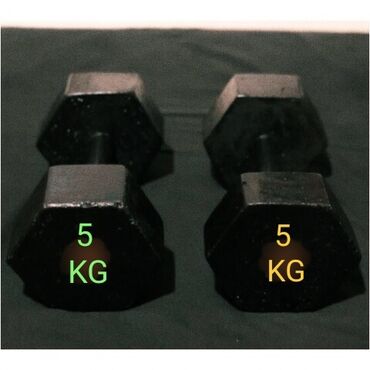 гантели неопреновые flexter: Гантели шестигранные, пара по 5 кг каждая. ЦЕНА ЗА ПАРУ