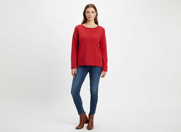 lidl kurtka jeansowa damska: Folk, Women`s sweater, size L
