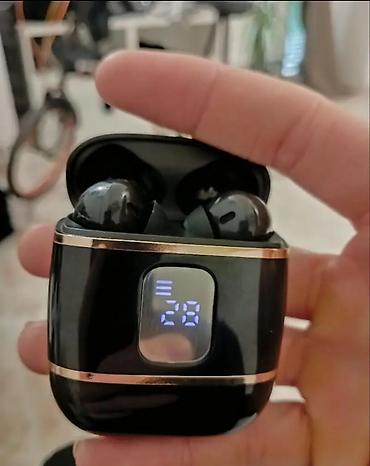 ses mixeri: Məhsul: Bluetooth TWS simsiz qulaqcıq dəsti - Rəng: qara, qızılı — 3