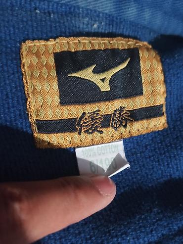 mizuno: Оригинал, Mizuno, кимоно для дзюдо (judogi) синего цвета. Подходит для — 2