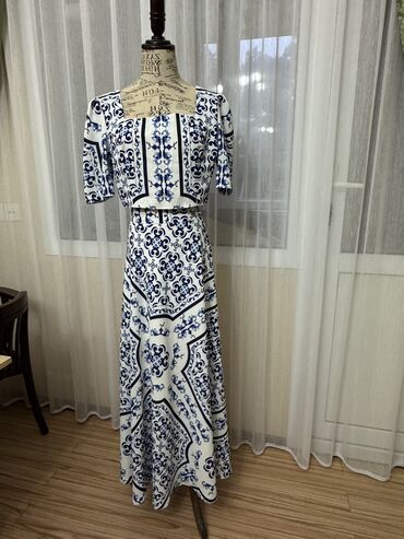 Ziyafət donları: Zərif ziyafət geyimləri dəsti - Model 1: Uzun, bənövşəyi-mavi — 22