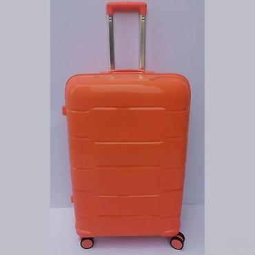 Putni koferi i torbe: Tvrdi kofer na točkiće – narandžaste boje - Materijal: čvrsta ABS/PC — 3