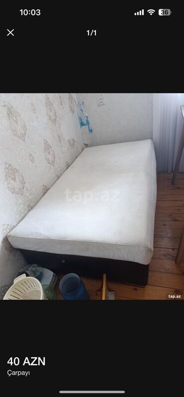 tek matraslar: Təknəfərlik çarpayı, Matras ilə