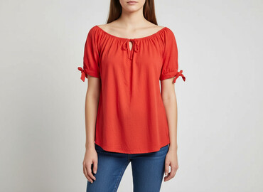 sukienka opadajace ramiona: Women's blouse, size M