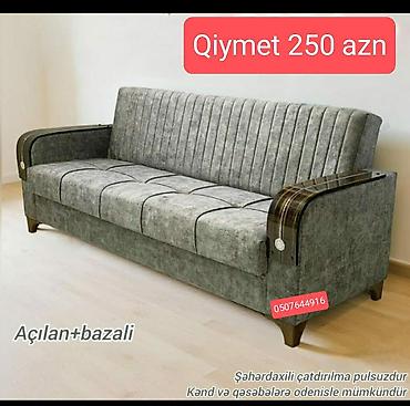 divan ve kreslolar: Divan, Qonaq otağı üçün, Parça, Bazalı, Açılan, Kitab — 9