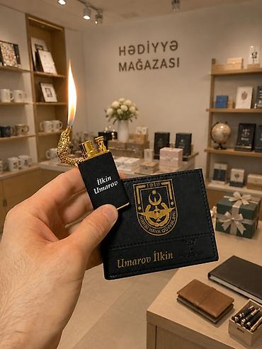 Personalizə olunmuş hədiyyə dəsti - Şəxsi adla çap: Həm alışqanın