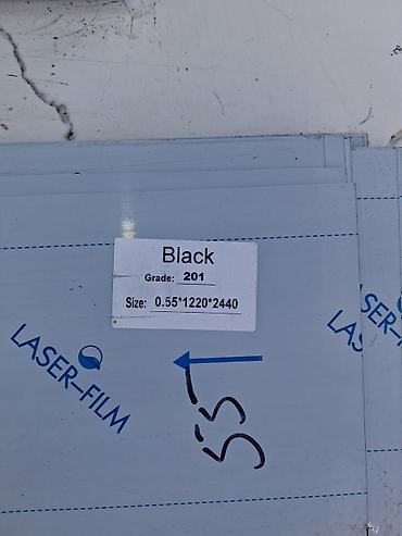 карнизы и шторы: Лист нержавеющей стали AISI 201, окраска Black (черный). Размер — 4
