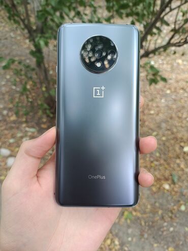 телефон кара балта: OnePlus 7T, Б/у, 128 ГБ, цвет - Серый, 1 SIM