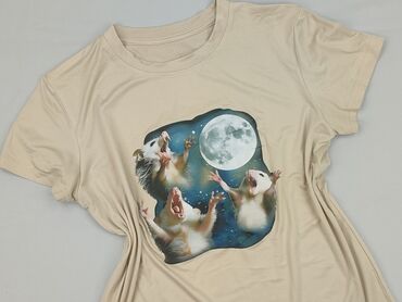 wilk i zając koszulka: T-shirt damski, L