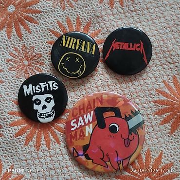 nirvana: Значок, Новый, Металл, Унисекс — 1
