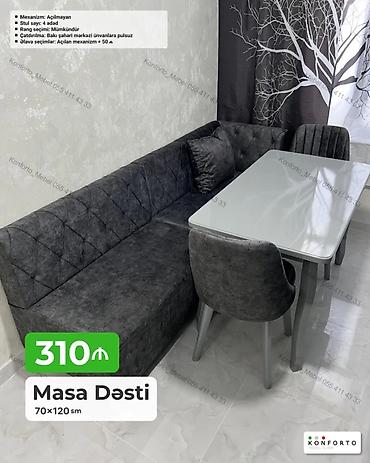 stul örtüyü: Masa Dəsti – 70×120 sm - Dördkünc, parlaq səthli masa (70×120 sm) — 1