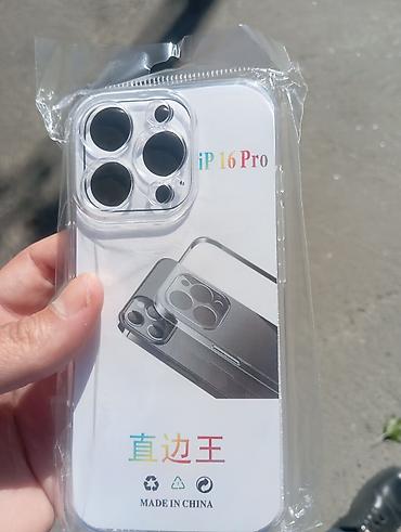 cuxol satisi: IPhone 16 pro plus pro modelinə pro max modelinə şəffaf çexollar — 7